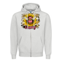 Bee Happy Zipper Hoodie | Teevron