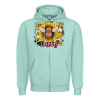 Seafoam bee happy Zipper Hoodie - JahusDesignShop