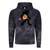 Cloud Black bigfoot carrying pizza Vintage Hoodie - artisFamous