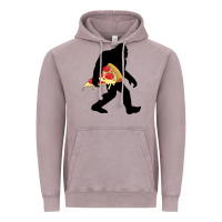 Vintage Zinc bigfoot carrying pizza Vintage Hoodie - artisFamous