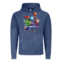 Vintage Denim superheroes Vintage Hoodie - artisFamous