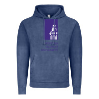 Vintage Denim Western Illinois College Vintage Hoodie - artisFamous