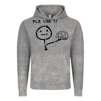 Cloud Rock Plz Use It Text Graphic Vintage Hoodie - artisFamous