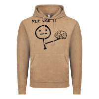 Vintage Coffee Plz Use It Text Graphic Vintage Hoodie - artisFamous