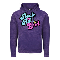 Cloud Purple rock n roll girl Vintage Hoodie - artisFamous