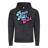 Vintage Black rock n roll girl Vintage Hoodie - artisFamous