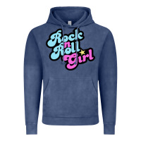 Vintage Denim rock n roll girl Vintage Hoodie - artisFamous