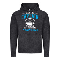 Vintage Black captain funny boating sailing Vintage Hoodie - artisFamous
