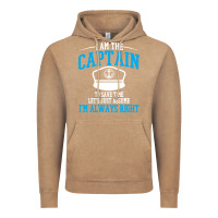 Vintage Coffee captain funny boating sailing Vintage Hoodie - artisFamous