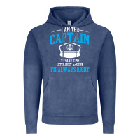 Vintage Denim captain funny boating sailing Vintage Hoodie - artisFamous