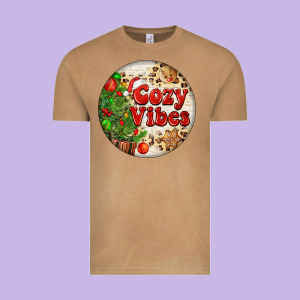 Cozy Vibes Vintage Tee Designed By Fadigitalartstudio