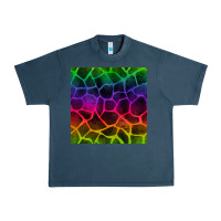 Midnight Navy colorful giraffe seamless pattern Urban Heavy Tee - BundleAndBundleShop