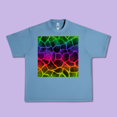 Colorful Giraffe Seamless Pattern Urban Heavy Tee Designed By Bundleandbundleshop
