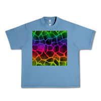 Pebble Blue colorful giraffe seamless pattern Urban Heavy Tee - BundleAndBundleShop
