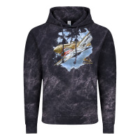 Cloud Black flying tigers Vintage Hoodie - artisFamous