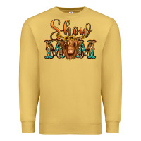 Antique Gold show mom long haired cow Premium Sweatshirt - Jasminsmagicworld