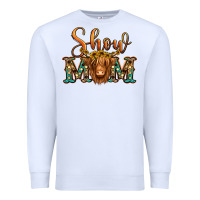 White show mom long haired cow Premium Sweatshirt - Jasminsmagicworld