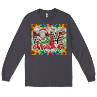 Smoke Love Christmas cow Long Sleeve Tee - CowhideDigitalArt