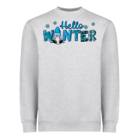 Heather Grey hello winter gnomes Heavyweight Sweatshirt - RanaPortraitStore