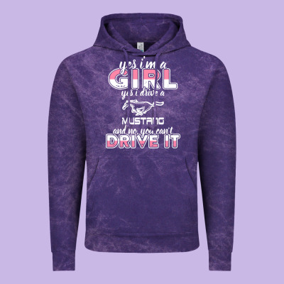 Mustang I M A Girl Who Drives A Mustang Vintage Hoodie Designed By Artisfamous