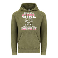 Vintage Olive mustang i m a girl who drives a mustang Vintage Hoodie - artisFamous