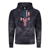 Cloud Black the punisher american flag Vintage Hoodie - artisFamous
