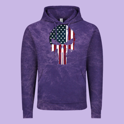 The Punisher American Flag Vintage Hoodie Designed By Artisfamous