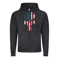Vintage Black the punisher american flag Vintage Hoodie - artisFamous