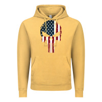 Vintage Mustard the punisher american flag Vintage Hoodie - artisFamous