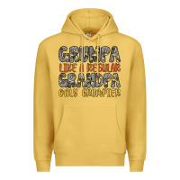 Antique Gold grumpa like a regular grandpa only grumpier Premium Hoodie - Artiststas