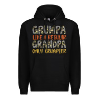 Black grumpa like a regular grandpa only grumpier Premium Hoodie - Artiststas