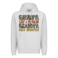 Dove Grey grumpa like a regular grandpa only grumpier Premium Hoodie - Artiststas