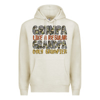 Oatmeal Heather grumpa like a regular grandpa only grumpier Premium Hoodie - Artiststas