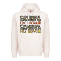 Pale Pink grumpa like a regular grandpa only grumpier Premium Hoodie - Artiststas
