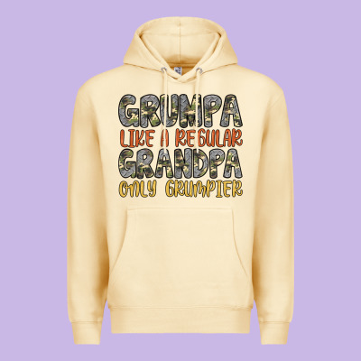 Grumpa Like A Regular Grandpa Only Grumpier Premium Hoodie Designed By Artiststas