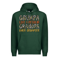 Sports Green grumpa like a regular grandpa only grumpier Premium Hoodie - Artiststas