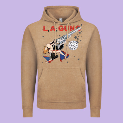 La Guns Vintage Hoodie Designed By Artisfamous