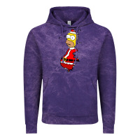 Cloud Purple Homer Claus Christmas Vintage Hoodie - artisFamous