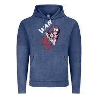 Vintage Denim waluigi voice ( wah ) Vintage Hoodie - artisFamous