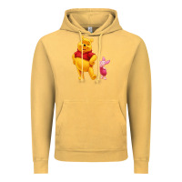 Vintage Mustard Winnie the Pooh Piglet Vintage Hoodie - artisFamous