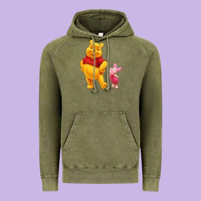 Winnie The Pooh Piglet Vintage Hoodie Designed By Artisfamous