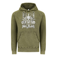 Vintage Olive black sab.bath official vintage dancing skele Vintage Hoodie - artisFamous