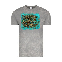 Cloud Rock leopard turquoise Vintage Tee - RanaPortraitStore