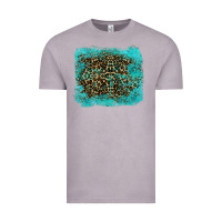 Vintage Zinc leopard turquoise Vintage Tee - RanaPortraitStore