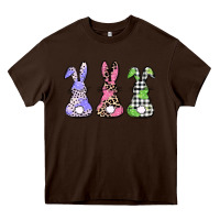 Chocolate Brown Easter bunnies Heavy Core Tee - CowGirlArtShop