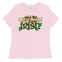 Bubblegum Pink wee bit irish st patrick's day Ladies Tee - FaDigitalArtStudio