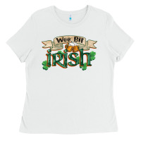 White wee bit irish st patrick's day Ladies Tee - FaDigitalArtStudio