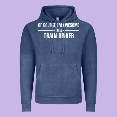 I'm Awesome I'm A Train Driver Vintage Hoodie Designed By Artisfamous