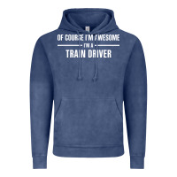 Vintage Denim i'm awesome i'm a train driver Vintage Hoodie - artisFamous