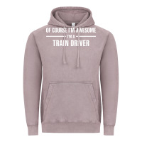 Vintage Zinc i'm awesome i'm a train driver Vintage Hoodie - artisFamous